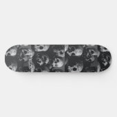 Skateboard Black Skeleton Skulls Halloween (Horizontal)