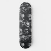 Skateboard Black Skeleton Skulls Halloween (Vorderseite)