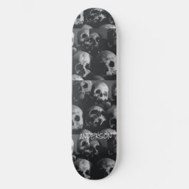 Skateboard Black Skeleton Skulls Halloween