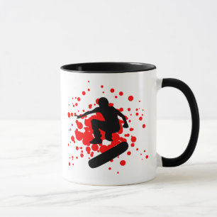 Skateboard. Blasen. Tasse