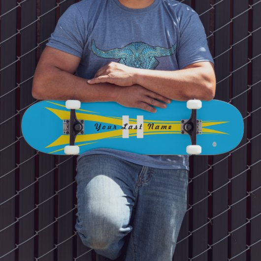 Skateboard Blau und Gelb HAMbyWG (Außenbereich 3)
