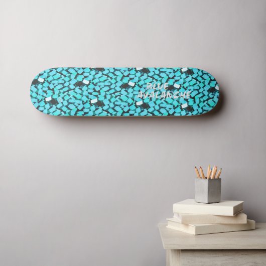 Skateboard "Blue Avalanche" (Wandkunst (Horz))