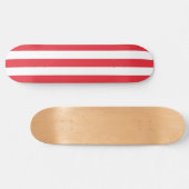 Skateboard Blue Fiery Red & White Strip (Horizontal)