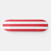 Skateboard Blue Fiery Red & White Strip (Horizontal)