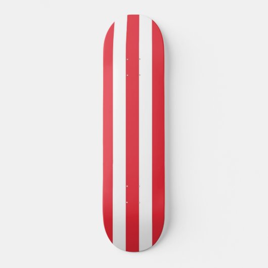 Skateboard Blue Fiery Red & White Strip (Vorderseite)