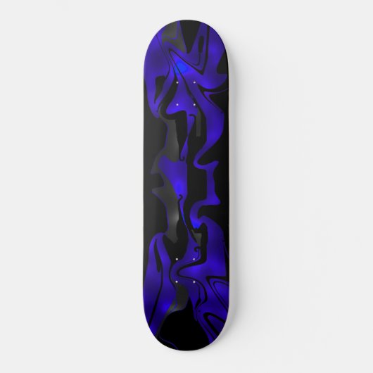 Skateboard Blue Glow (Vorderseite)