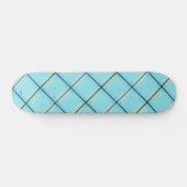 Skateboard Blue Kariert HAMbyWG (Horizontal)
