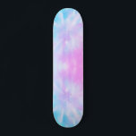 Skateboard "Blue Lila Pastel Gefärbte Krawatte"<br><div class="desc">pastellfarbene gefärbte Krawatte</div>