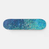Skateboard Blue Ocean Glitzer, 7¾ Zoll Deck (Horizontal)