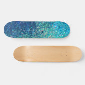 Skateboard Blue Ocean Glitzer, 7¾ Zoll Deck (Horizontal)