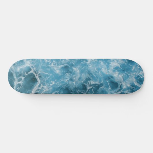Skateboard "Blue Ocean Waves" (Horizontal)