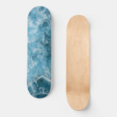 Skateboard "Blue Ocean Waves" (Vorderseite)