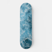 Skateboard "Blue Ocean Waves" (Vorderseite)
