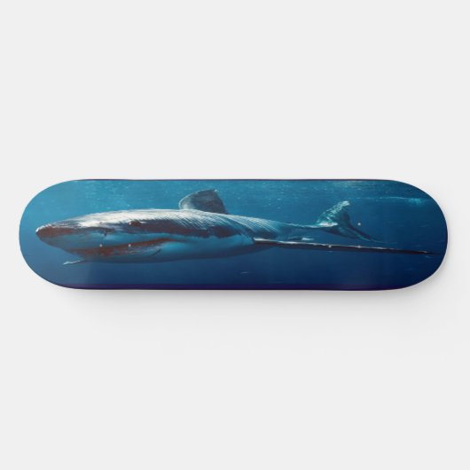Skateboard Blue Shark Predator. (Horizontal)