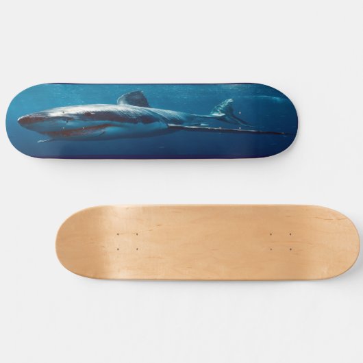 Skateboard Blue Shark Predator. (Horizontal)