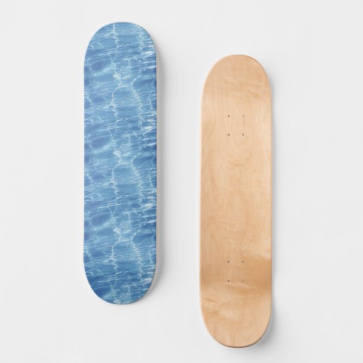 Skateboard "Blue Water Waves" (Vorderseite)