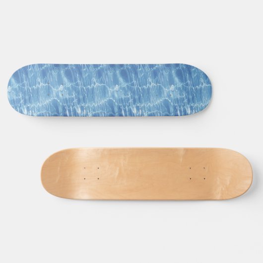 Skateboard "Blue Water Waves" (Horizontal)
