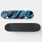 Skateboard-Blue Waves Skateboard (Horizontal)