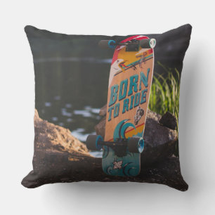 Skateboard Born To Ride Kissen