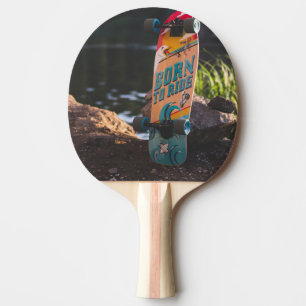Skateboard Born To Ride Tischtennis Schläger