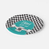 Skateboard Bruh! Geburtstagspapierplatten Pappteller (Schrägansicht)