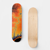 Skateboard "Burning Fault Line" (Vorderseite)