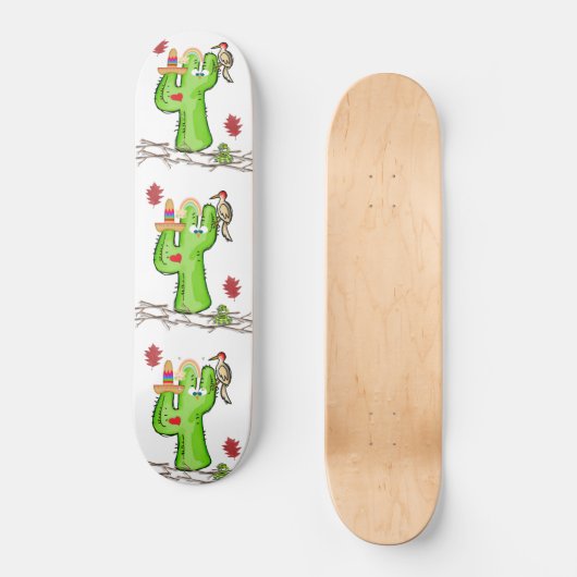 Skateboard Cactus Bird (Vorderseite)