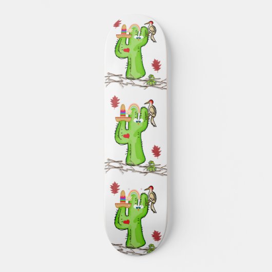 Skateboard Cactus Bird (Vorderseite)