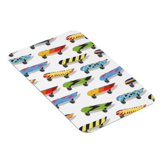 Skateboard Cartoon. Magnet (Rechte Seite)