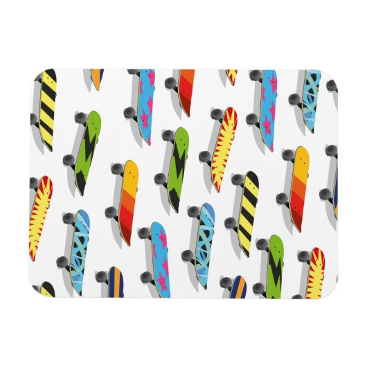 Skateboard Cartoon. Magnet (Horizontal)