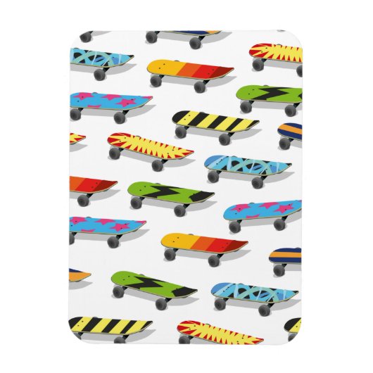 Skateboard Cartoon. Magnet (Vertikal)