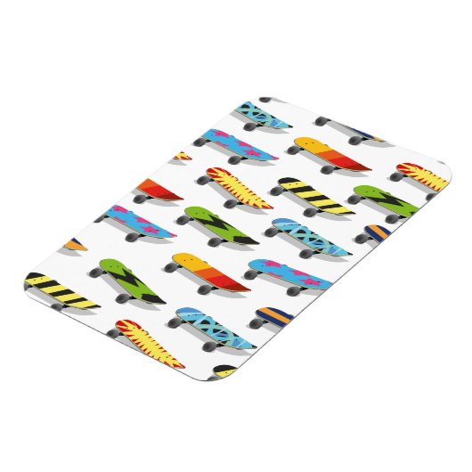 Skateboard Cartoon. Magnet (Linke Seite)