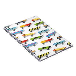 Skateboard-Cartoon. Notizblock