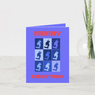 SKATEBOARD CHRISTMAS CARDS & NOTECARDS FEIERTAGSKARTE