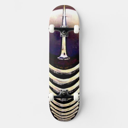 Skateboard Classic Car Chrome Grille. (Vorderseite)