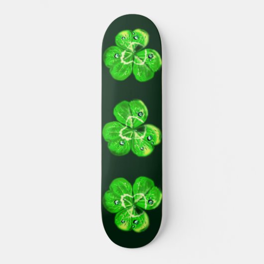Skateboard Clovers - Benutzerdefinierte Farben (Vorderseite)