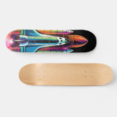 Skateboard Cohete lanzado al espacio (Horizontal)