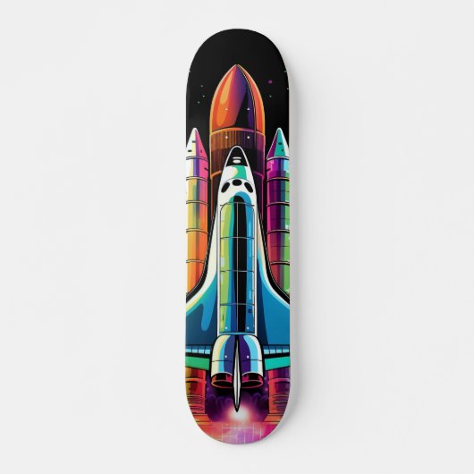 Skateboard Cohete lanzado al espacio (Vorne)