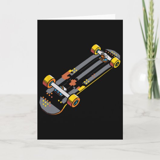 Skateboard Comic Style Skateboard-Fan Karte (Vorderseite)