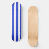 Skateboard "cool Chic Blue Geometric Stripes" (Vorderseite)