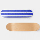 Skateboard "cool Chic Blue Geometric Stripes" (Horizontal)