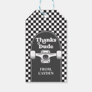 Skateboard Cooler Typ Geburtstag Dank Typ Gefallen Geschenkanhänger