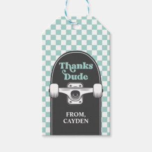 Skateboard Cooler Typ Geburtstag Danke Mann Gefall Geschenkanhänger