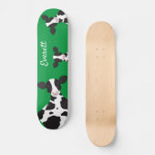 Skateboard "Cow Green Animal Name" (Vorderseite)