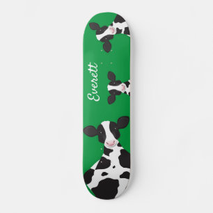 Skateboard "Cow Green Animal Name"