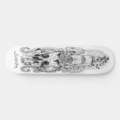 Skateboard Custom Skeleton Nautical Pirate King (Horizontal)