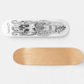 Skateboard Custom Skeleton Nautical Pirate King (Horizontal)