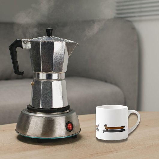 Skateboard Dackel Espresso Tasse