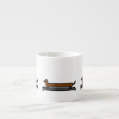 Skateboard Dackel Espresso Tasse (Vorderseite)