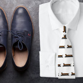 Skateboard Dackel Krawatte